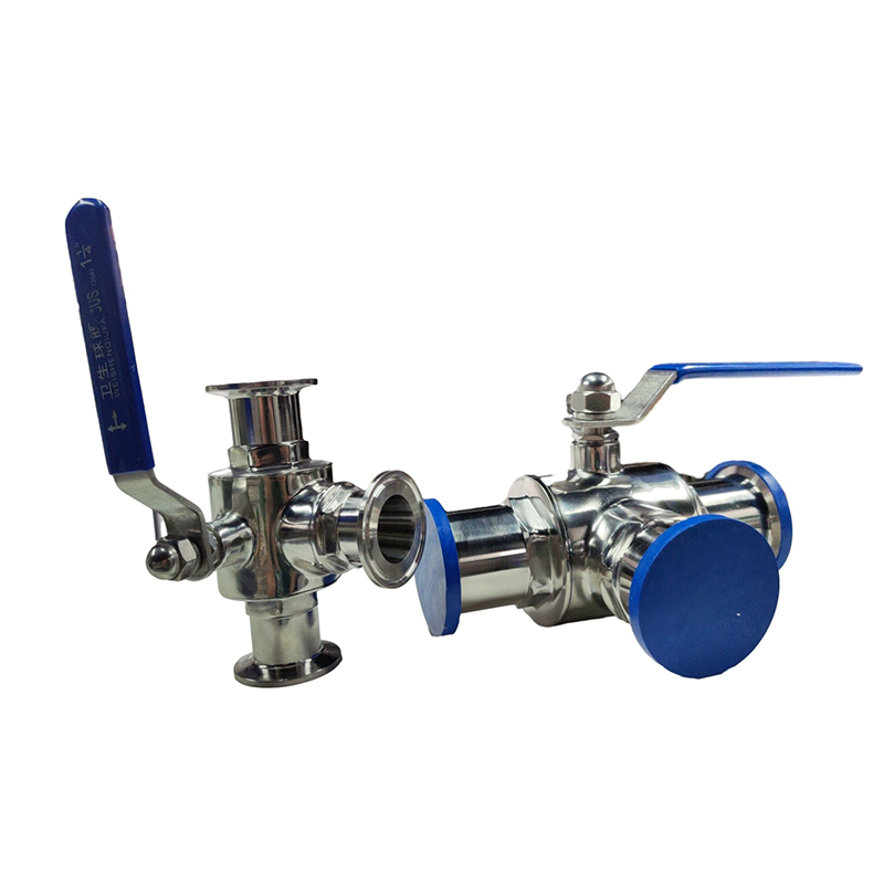 Three-Way Fast-Install Ball ValveStainless Steel Valve