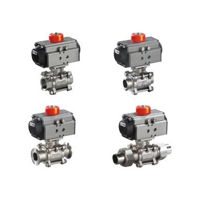 Sanitary Electropneumatic Ball ValveStainless Steel Valve