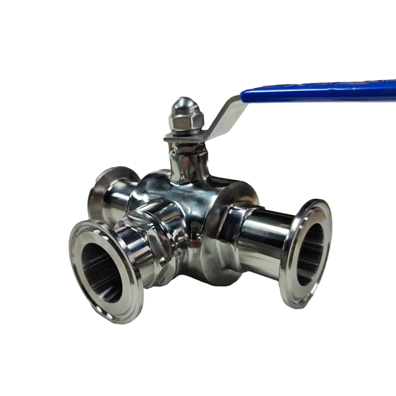 Three-Way Fast-Install Ball ValveStainless Steel Valve