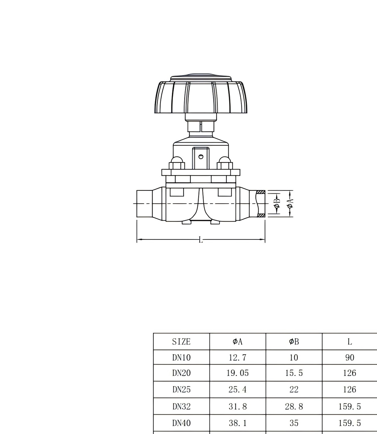 Rapidfit-Standard-Diaphragm-Valve-Stainless-Steel-Valve