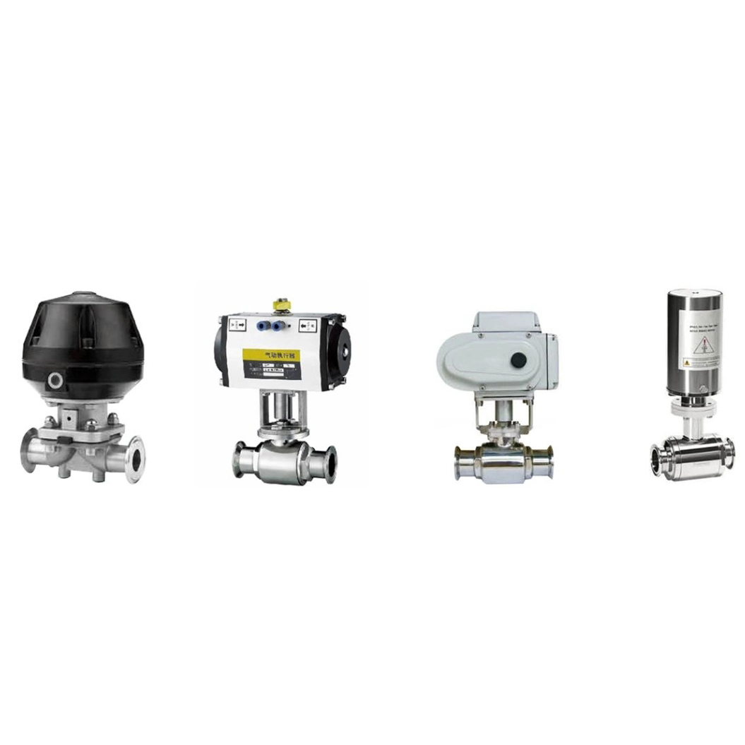 Sanitary Electropneumatic Ball ValveStainless Steel Valve