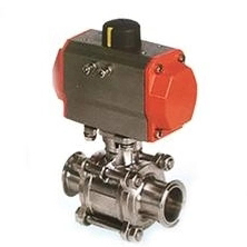 Sanitary Electropneumatic Ball ValveStainless Steel Valve