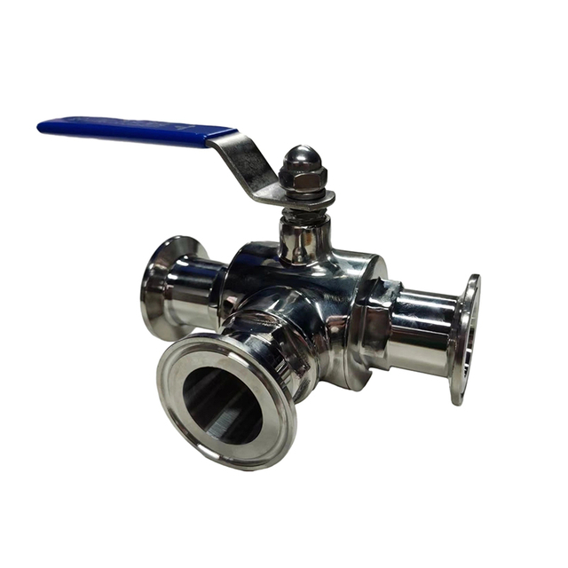 Three-Way Fast-Install Ball ValveStainless Steel Valve